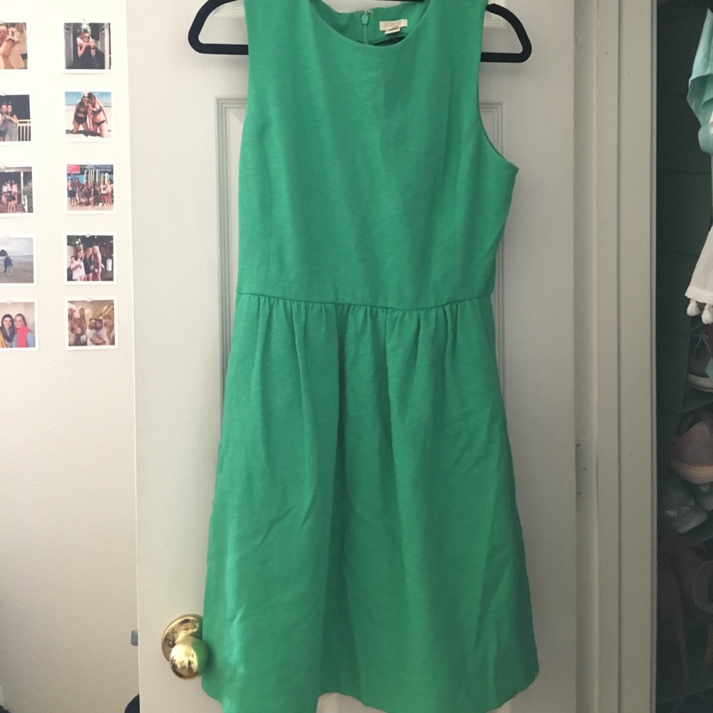 JCREW green dress