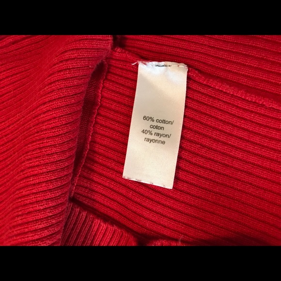 Maurice's Red Sweater Style Dolman Top Size M - Picture 5 of 5