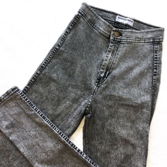 American Apparel Denim - HP/Americanapparel highwaist black acid wash jeans