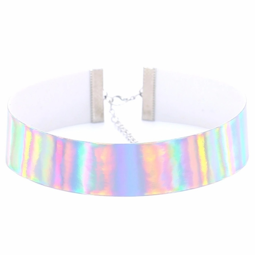 Trendy Holographic Choker