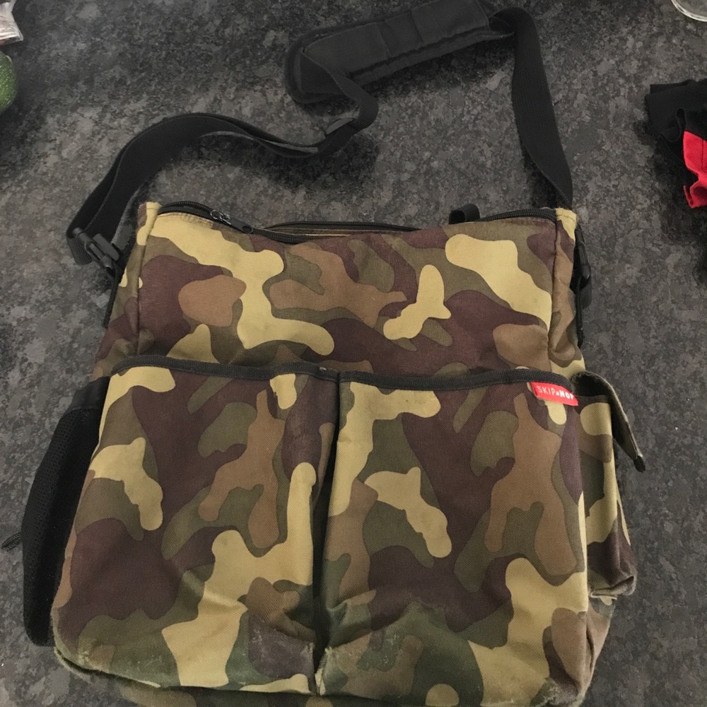 Skip Hop camouflage diaper bag