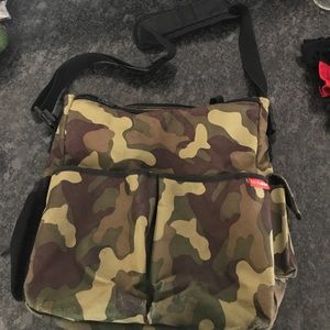 Skip Hop camouflage diaper bag