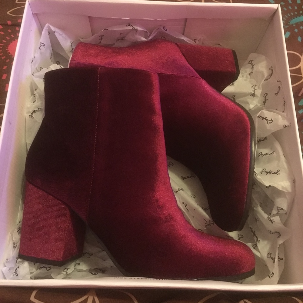 Velvet Booties