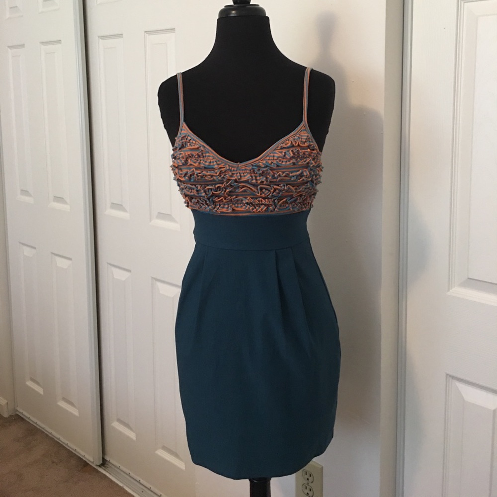 Ruffles & Stripes Cocktail Dress