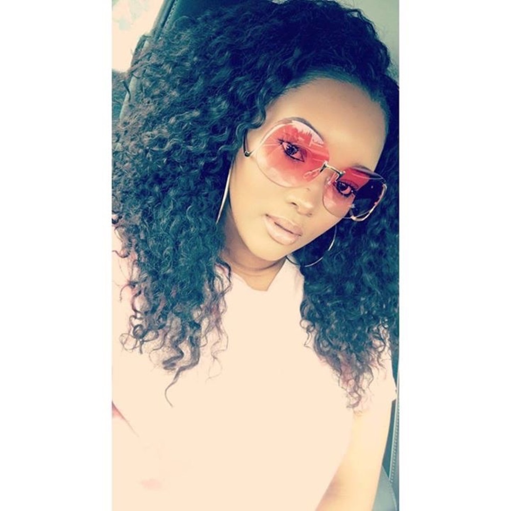 Over size  sunglasses in clear, pink & blue