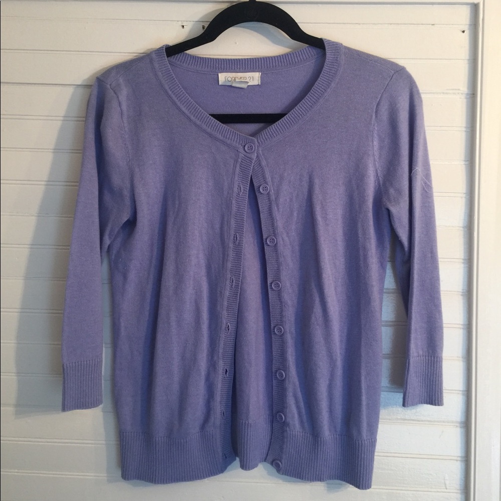 Lavender Cardigan Sweater