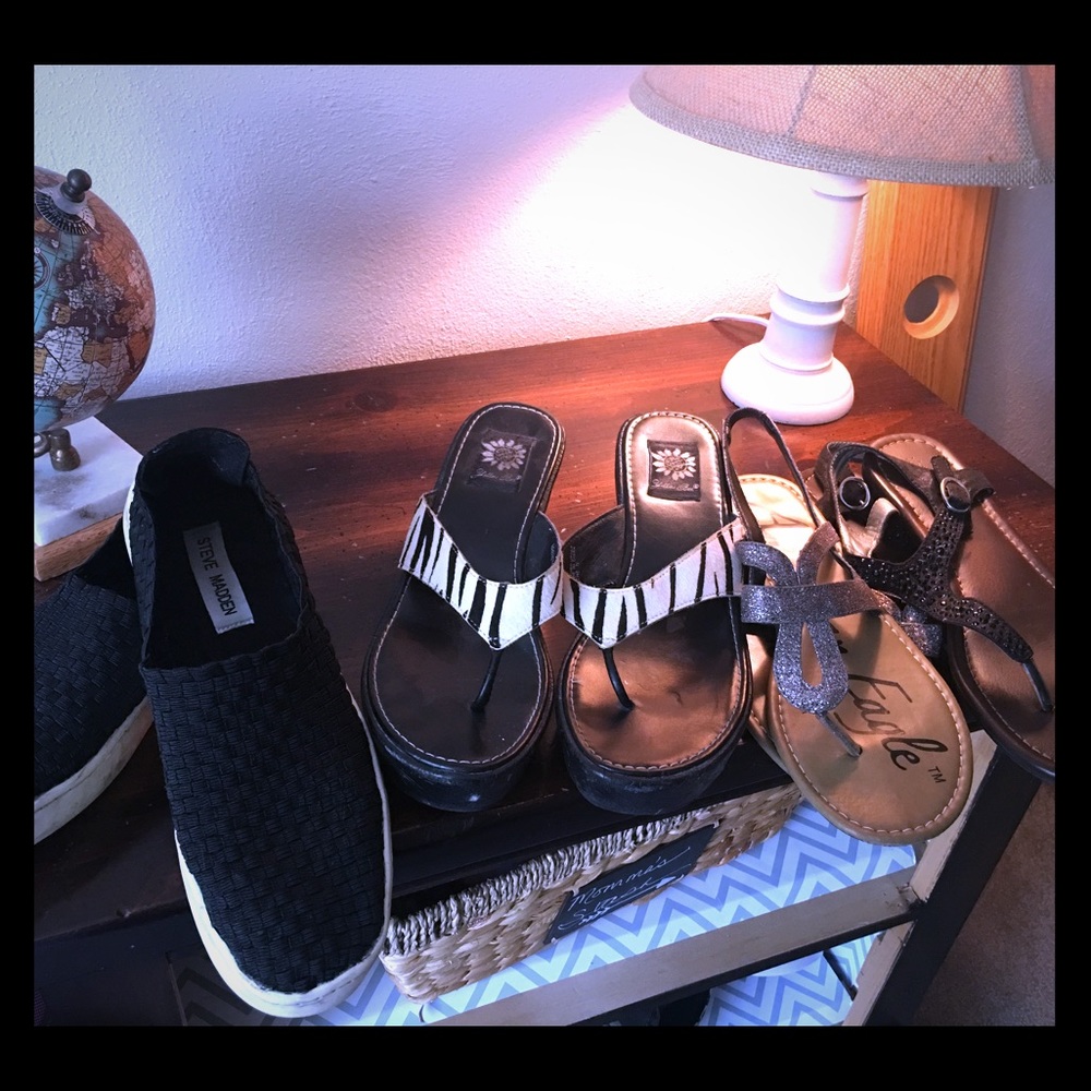 4 pairs of shoes!