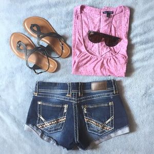 American Eagle Purple Razorback Tank Sz M