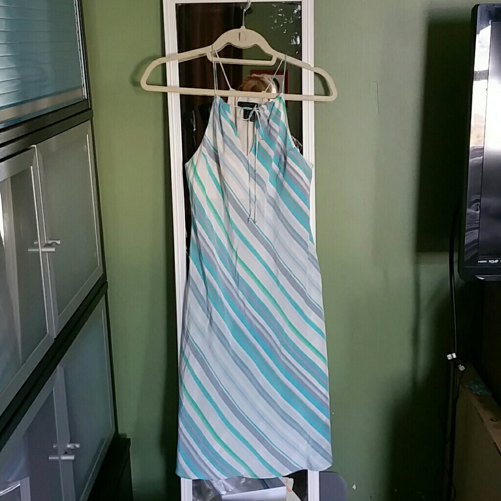 The Limited Silk dress-slimming effect