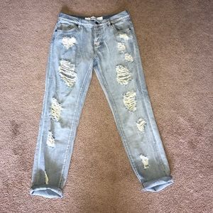 Melville high waisted ripped jeans
