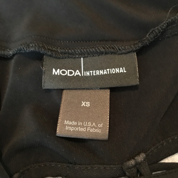 Pretty Black High Low Moda Corset Back Dress Sz XS - Picture 3 of 4