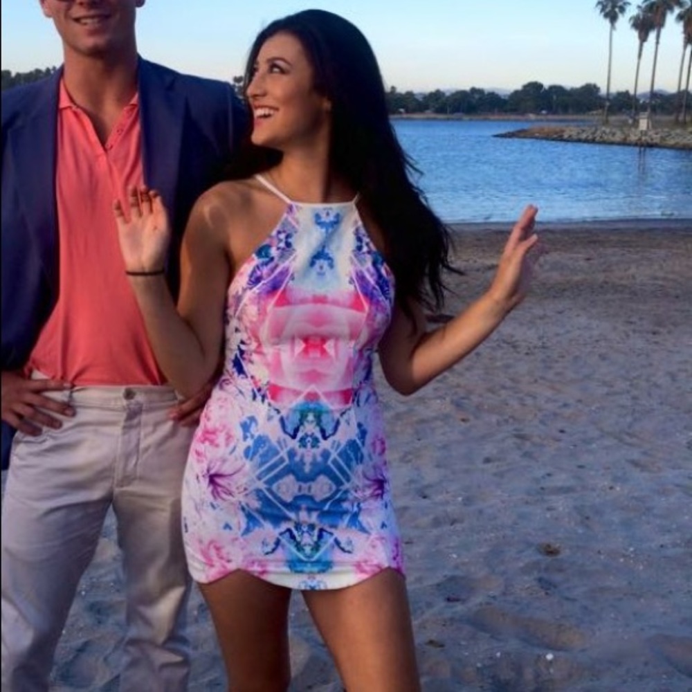 LF Rumor Boutique Kaleidoscope Bodycon Dress