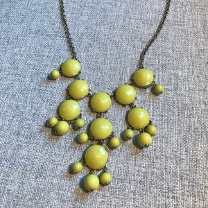 J. Crew Yellow Bubble Necklace