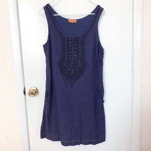 Roberta Freymann linen shift dress