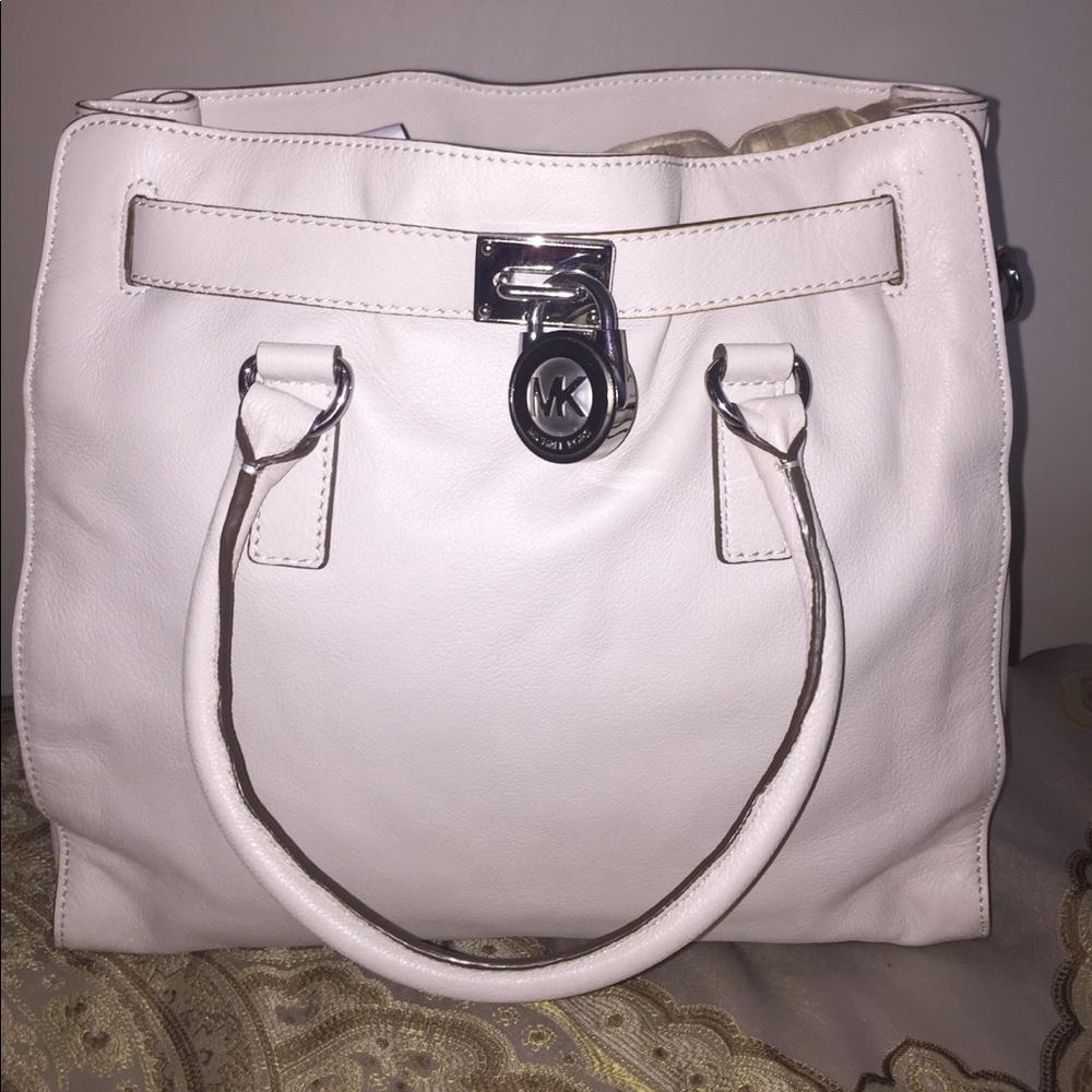 Michael Kors Large Beige Hamilton Tote
