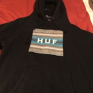 PAC SUN "HUF" Black young men's sweatshirt.
