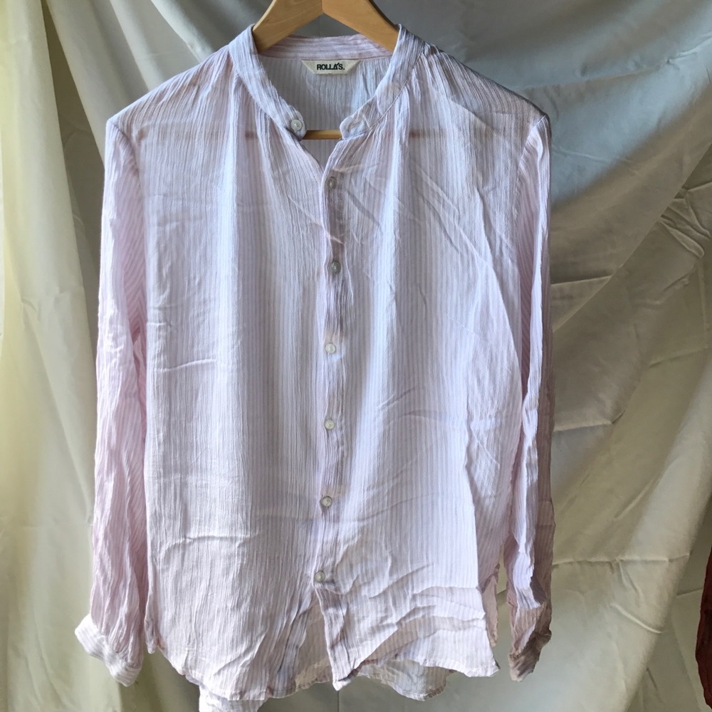 Lilac Skinny Stripe Shirt