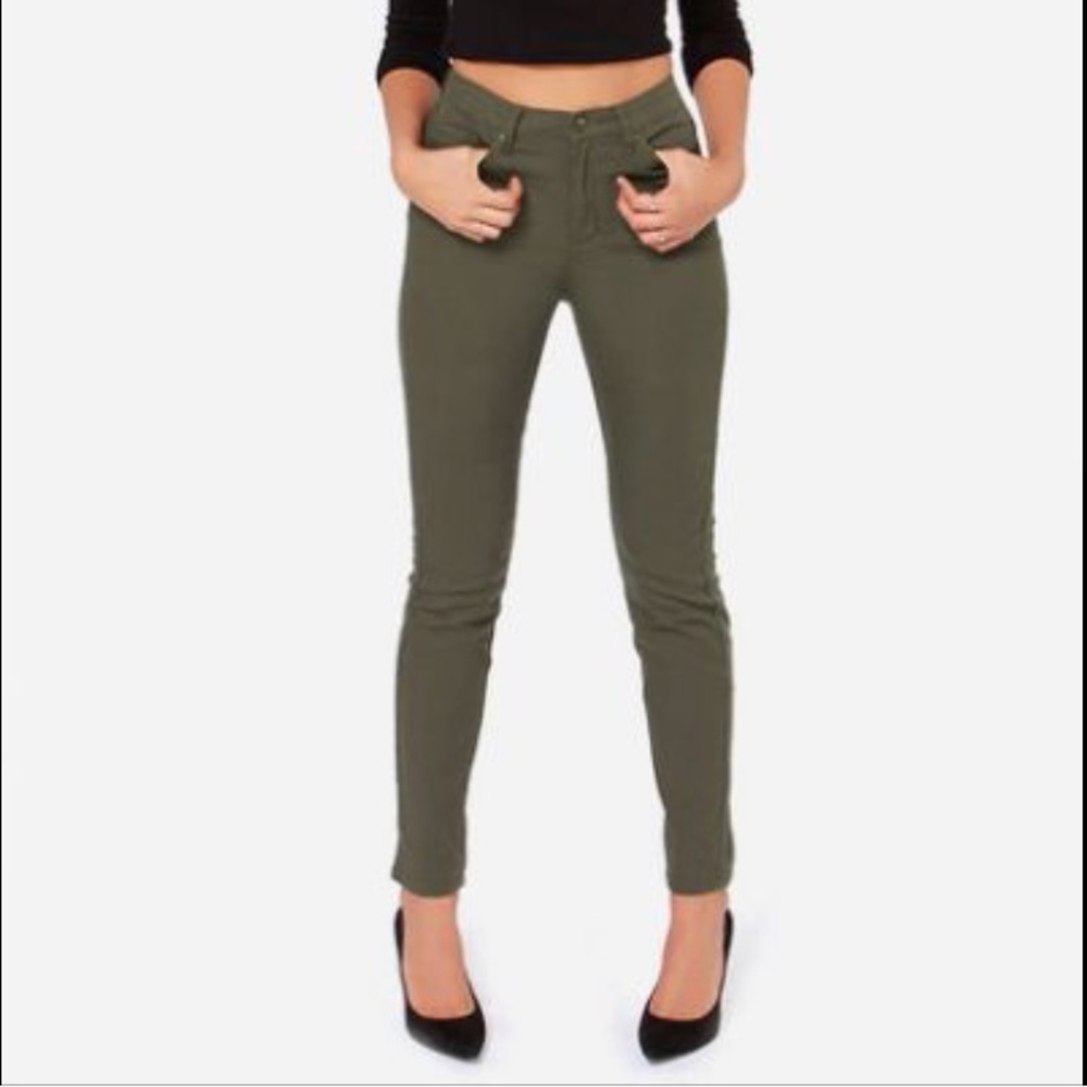 High waisted jeggings