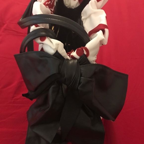 💎EXTREMELY RARE 2009 Prada Limited EDT Mermaid Bow Satchel PERFECT CONDITION 💎 - Picture 2 of 9