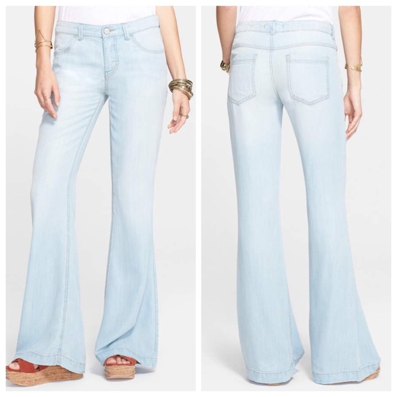 🆕Free People Mid Rise Flare Berly wash Jeans - Picture 2 of 7