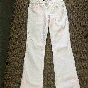 Joe's Honey bootcut white jeans