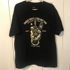 OBEY burn now tee