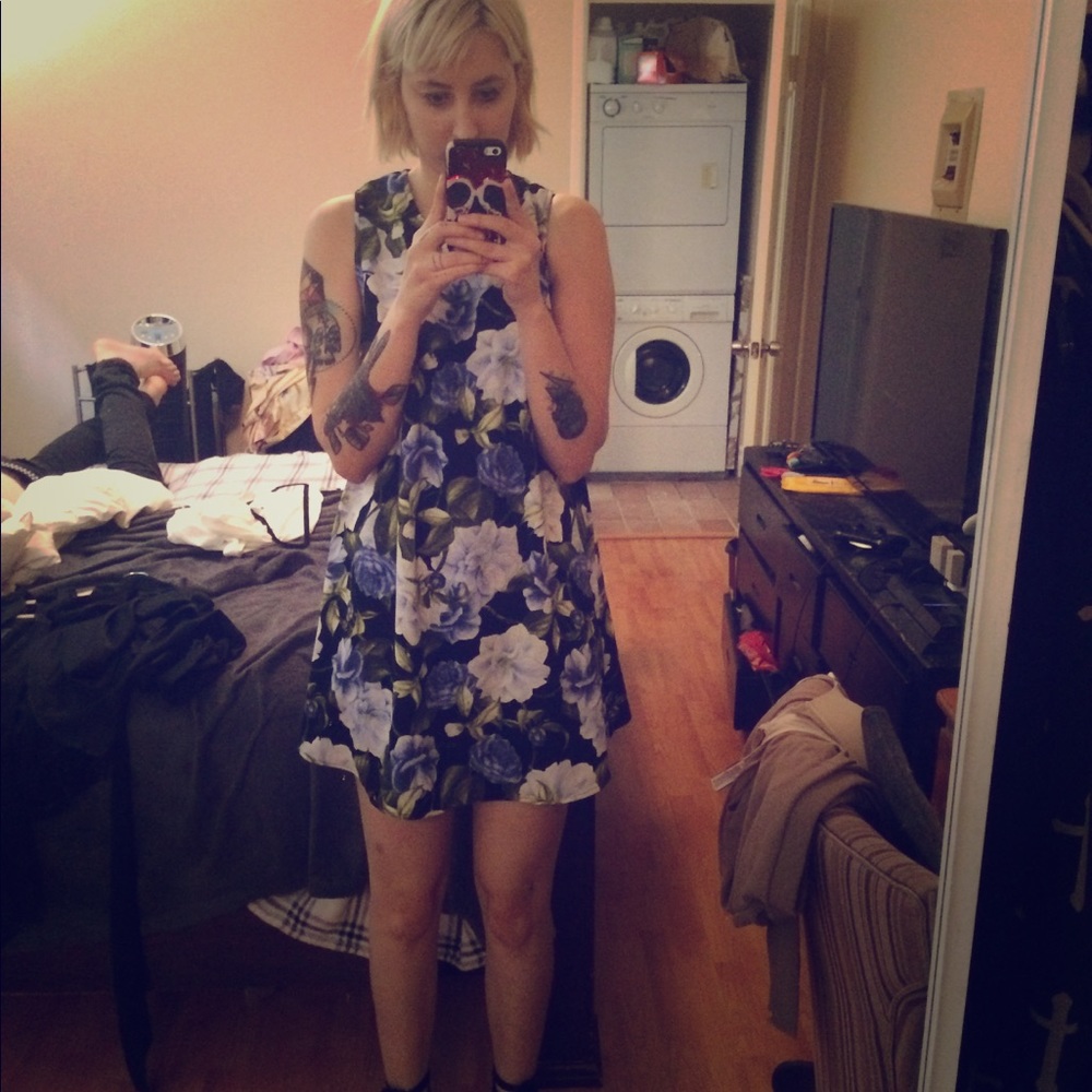 American apparel floral dress