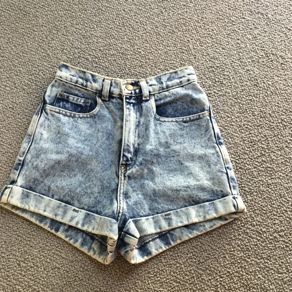 American Apparel acid wash shorts