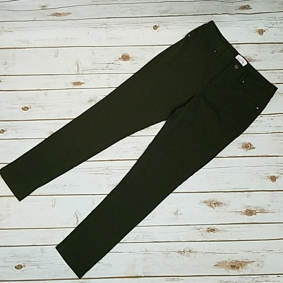 **SOLD** NEW Dark Green Skinny Leggings Pants - Picture 3 of 7