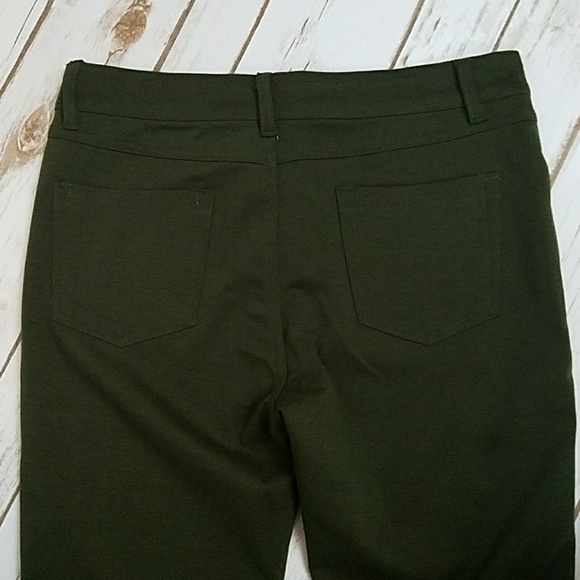 **SOLD** NEW Dark Green Skinny Leggings Pants - Picture 6 of 7