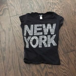New York Rhinestone T -Shirt
