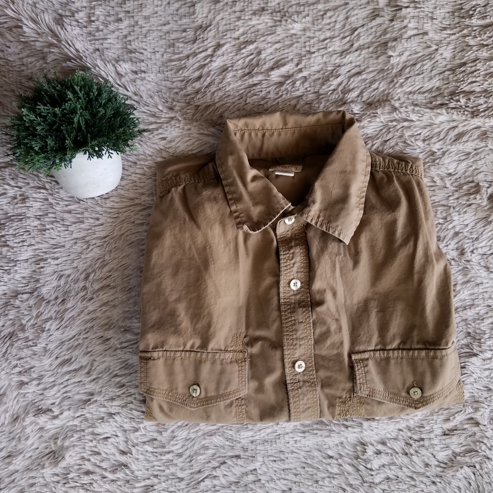 Mossimo Sz S Men’s Brown Button Down Shirt