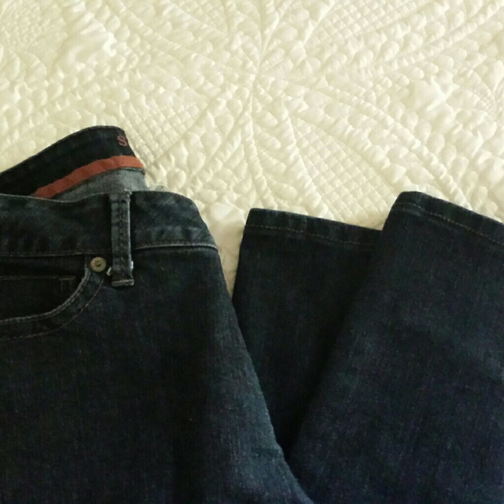 Dark blue jeans