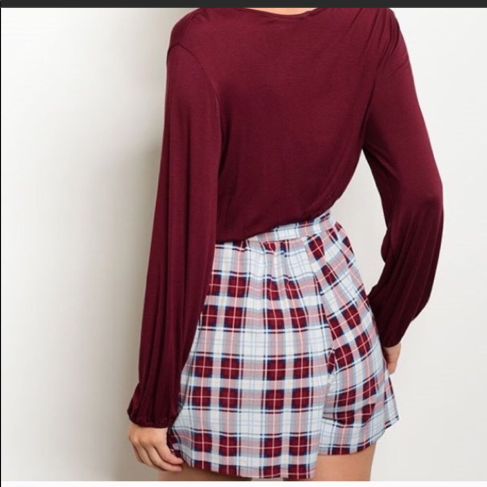 LAST ONE! NWT Maroon Fall Romper ๐ - Picture 5 of 6
