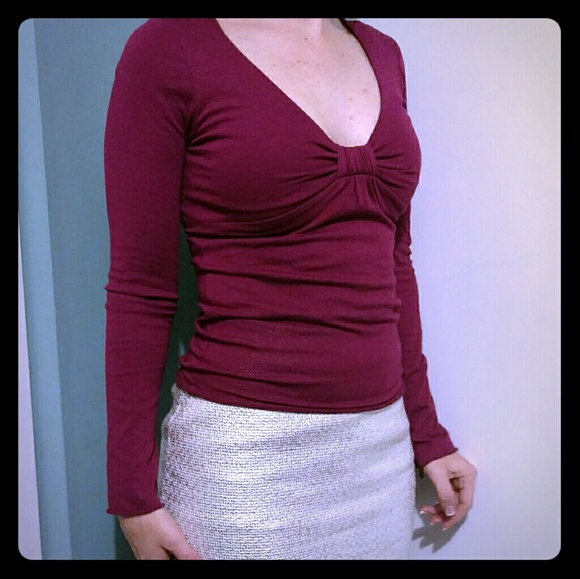 Velvet brand top berry colored top XS BOGO 50%OFF - Picture 1 of 6