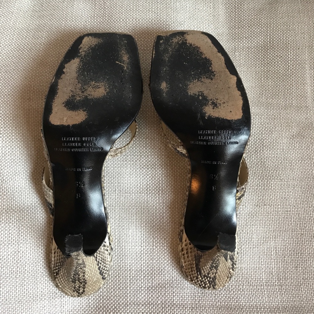 NOT AVAILABLE Snakeskin mules - Picture 6 of 6