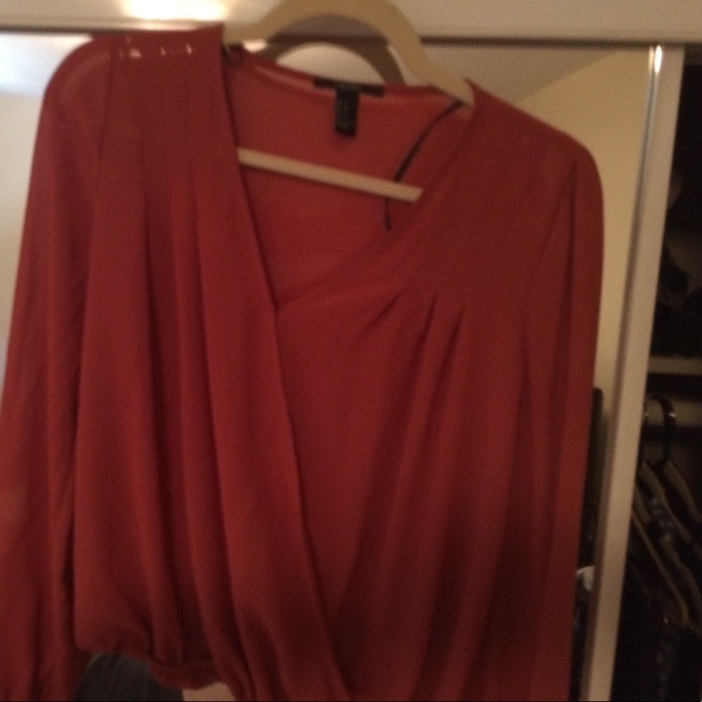 Forever 21 burnt orange blouse