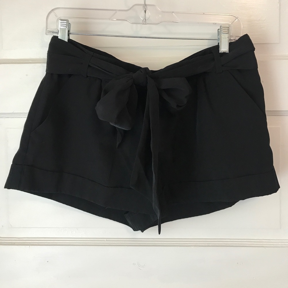 Express Black Bow Shorts