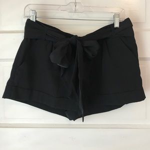 Express Black Bow Shorts