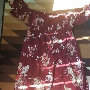 Strapless Floral Sundress