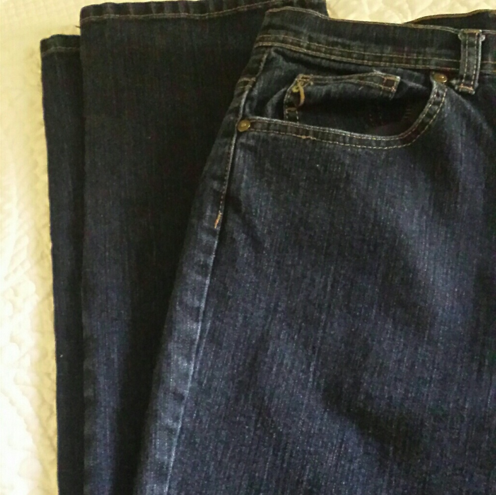 Dark blue jeans