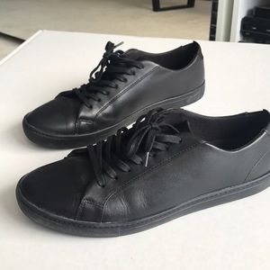 Rial black leather sneakers