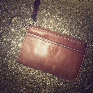Authentic coach leather coin purse/wallet