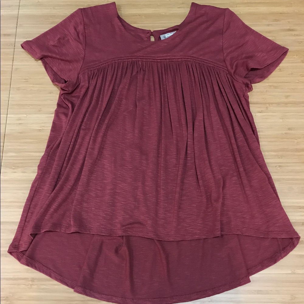 Anthropologie Westwick red / maroon blouse top