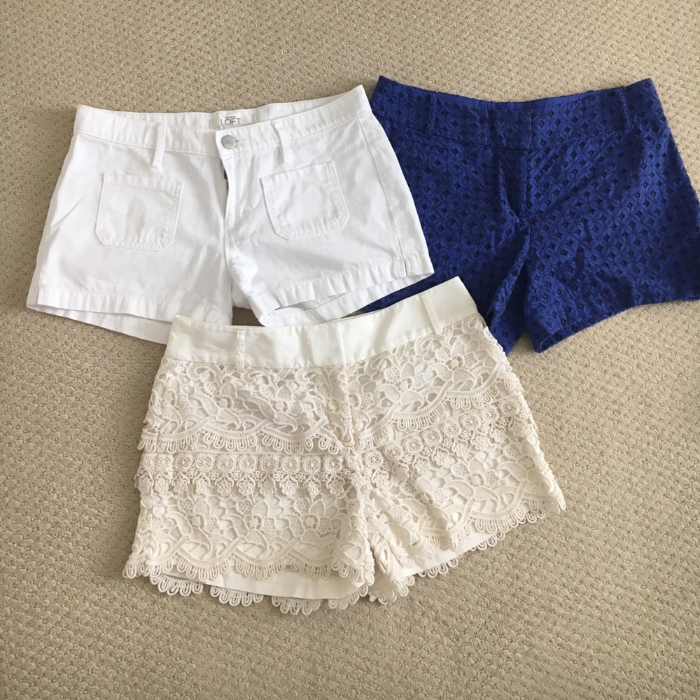 BUNDLE 3 pairs loft shorts