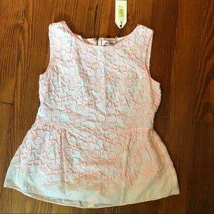 M.S.S.P. Pink and white floral top