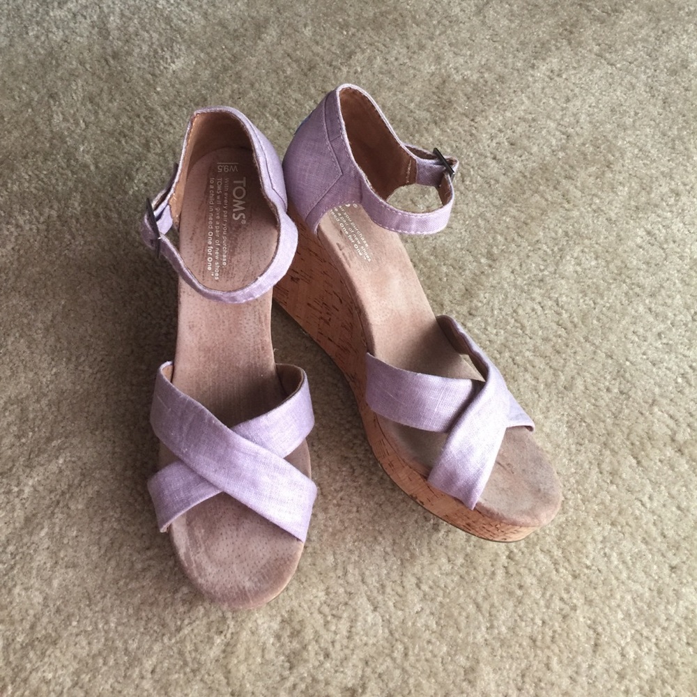 Toms strappy wedges
