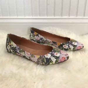 Madewell Floral Flats Size 7.5