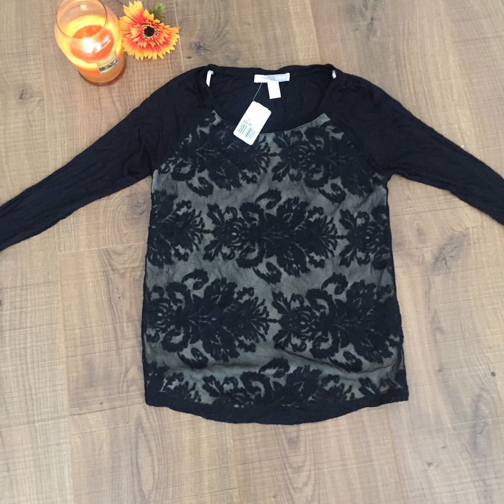 Forever21 Lace Detail Long Sleeve Top ✨