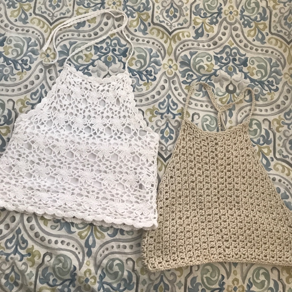 Crochet crop tops